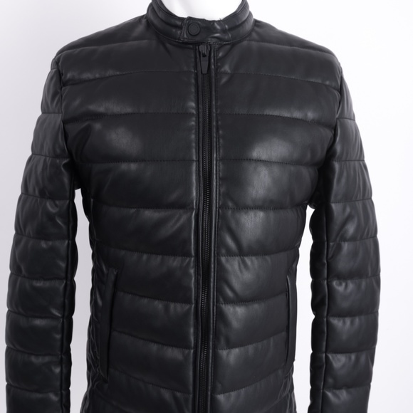 zara puffer jacket black